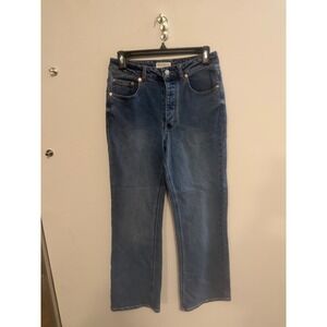 78&Sunny Womens High Rise Straight Leg Jeans Medium Wash Blue Size 6